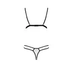 Комплект білизни ORIHIME SET white L/XL - Passion: стрепи: ліф і трусики photo 4