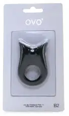 Эрекционная вибронасадка OVO B2 BLACK photo 5