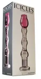 Стимулятор стеклянный ICICLES HAND BLOWN GLASS MASSAGER photo 5