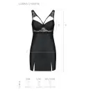 Бебі-дол з еко-шкіри та мережива Loona Chemise black XXL/XXXL - Passion photo 7