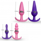 Мягкая анальная пробка - 4 шт./комплект photo 5