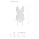 Корсет із пажами, трусики з ажурним декором та відкритим кроком Ursula Corset white XXL/XXXL — Passi photo 5