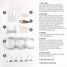 5 эрекционных колец и насадка на головку IKOKY  photo 6