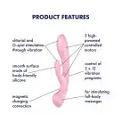 Вібратор-кролик Satisfyer Triple Oh Pink photo 7