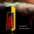 Портативный мастурбатор для мужчин, красно-черный photo 1