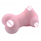 Силиконовый мастурбатор Black Wolf в виде женского силуэта с пышным бюстом photo 5