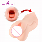 Мастурбатор оральный с языком и зубами Mojoy 3D Pocket Pussy Stroker  photo 2