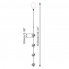 Вагинальный бусины. Металлические. Длина 41 см. photo 1