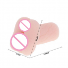 Силиконовый мастурбатор с 2 отверстиями и вибропулей photo 5