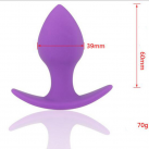 Анальная пробка. Силикон. Длина - 6 см. photo 1