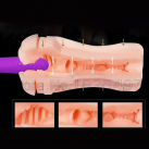 Мастурбатор вагіна з 10 режимами вібрації та подвійним двигуном AILIGHTER photo 5