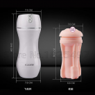 Мастурбатор вагіна з 10 режимами вібрації та подвійним двигуном AILIGHTER photo 1