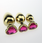 Анальная пробка  H8-1-12. Металл. Золото. photo 2