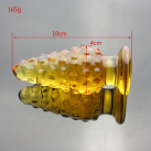 Стеклянная анальная пробка, 4*10 см photo 2