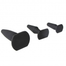 Анальные пробки из силикона, цвет черный photo 5