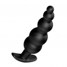 Анальная пробка Pretty Love. Шарики. Силикон. Черная. photo 5