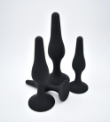 Набор анальных пробок силиконовых 4 шт./компл. photo 1
