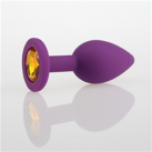 Набор анальных пробок из силикона с большим камешком photo 1