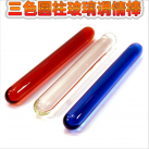 Стеклянный фаллоимитатор Pyrex, прозрачный/синий/темно-красный на выбор photo 2