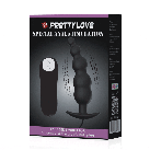 Анальная пробка PrettyLove. 12 режимов вибрации. Силикон. photo 1