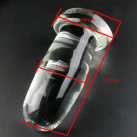 Стеклянная анальная пробка большая 145*54 мм photo 3