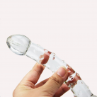 Анальный фаллоимитатор, стекло, прозрачный photo 2