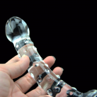 Анальный фаллоимитатор, стекло, прозрачный photo 5