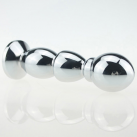 Большая металлическая анальная пробка photo 1