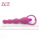 М'який силіконовий водонепроникний анальний вібратор DX205, колір рожевий photo 6