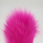 Анальная пробка. Силикон. Розовый короткий хвост.  photo 1