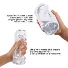 Мастурбатор Dorcel DEEP BLOW WHITE, подвійне використання photo 3