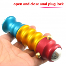 Анальный фаллоимитатор из нержавеющей стали с замком photo 3