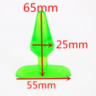 Анальная силиконовая пробка 3 цветов Anal Plug 65*25 мм Tie Rod  photo 3