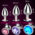 Анальна пробка із нержавіючої сталі Butt Plug 3 шт photo 1