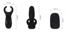 Двойной массажер простаты с вибрацией и пультом дистанционного управления, водонепроницаемый photo 5