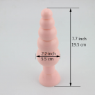 Силиконовый анальный фаллоимитатор с присоской, 19,5 х 5,5 см photo 1