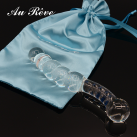 Фалоімітатор AuReve. Скло. Подвійний наконечник. Довжина 19,7 см. photo 1