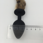 Силиконовая анальная пробка с хвостом 35 мм * 80 мм  photo 5