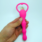 Анальная пробка с вибрацией розовая DINGYE  photo 5
