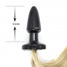 Анальная пробка с хвостом. Длина 9,5 см. photo 1