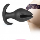 Силиконовый анальный расширитель, цвет черный photo 2