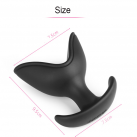 Силиконовый анальный расширитель, цвет черный photo 6