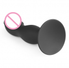 Большой анальный фаллоимитатор с присоской, цвет черный photo 4