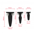 Анальная пробка ASEXO. Черный. Силиконовый. photo 1