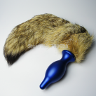 Анальная пробка. С хвостом. Металл. Длина - 7,7 см. photo 1