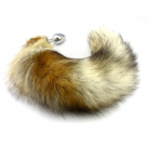 Анальная пробка. С лисим хвостом. Нержавеющая сталь. photo 2