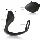 Массажер простаты. С кольцом. Силикон. photo 3