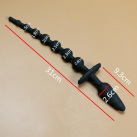 Анальные бусы из силикона с пробкой, длина 31 см photo 3