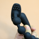 Анальные бусы из силикона с пробкой, длина 31 см photo 5