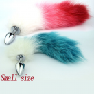 Металлическая анальная пробка с хвостиком, 70х28 мм photo 3